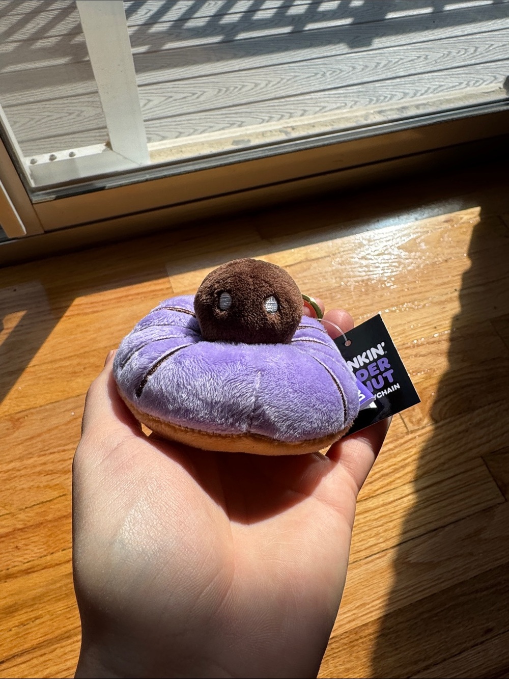 Dunkin Spider Donut Plush Keychain